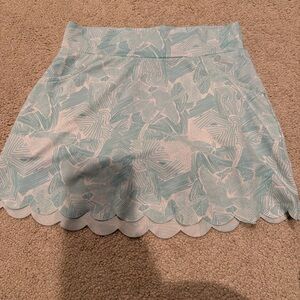 Garb scalloped blue and white tennis skirt sz 9/10